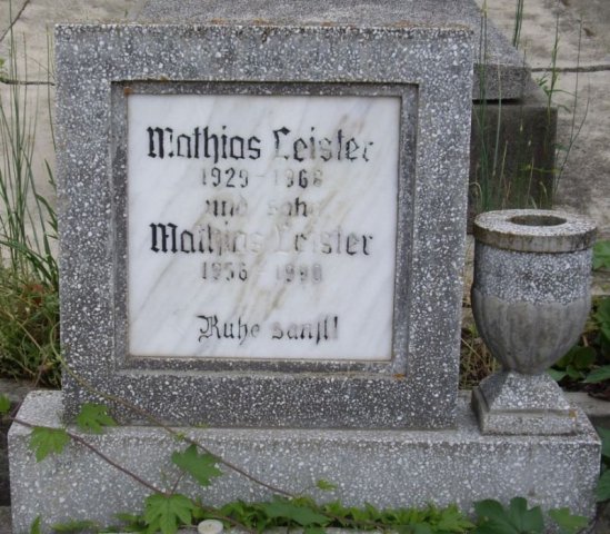 Leister Mathias 1929-1968 Grabstein